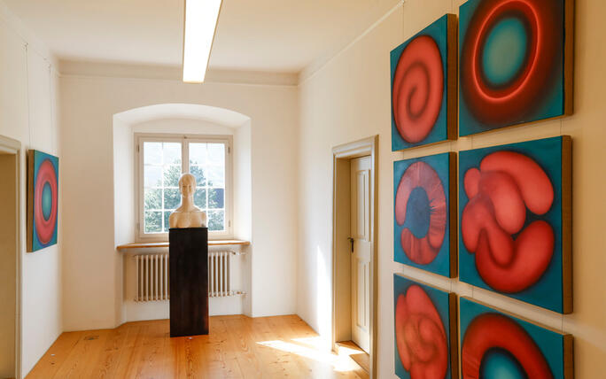 Vernissage &laquo;Interferenzen&raquo; mit Werken von Michael Tolloy und Patrick Kaufmann im Alten Pfarrhof  Balzers.