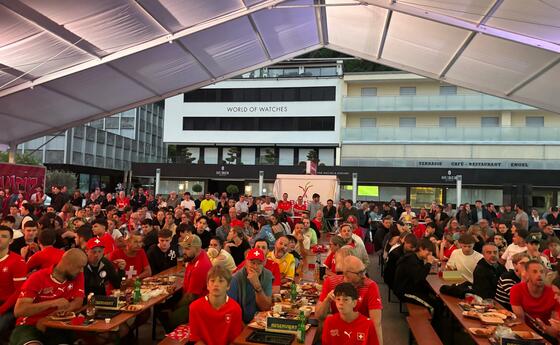 1/16-Finalspiel der Schweiz an der WM-Meile in Vaduz (03.07.2026)