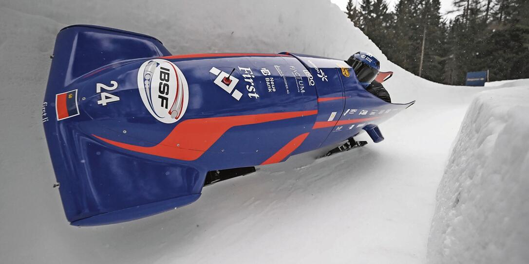In der Poleposition: Das Bobteam wird wohl an den Olympischen Spielen starten. Sportlich haben sie sich qualifziert.