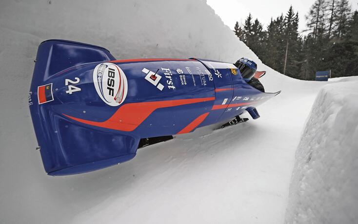 In der Poleposition: Das Bobteam wird wohl an den Olympischen Spielen starten. Sportlich haben sie sich qualifziert.