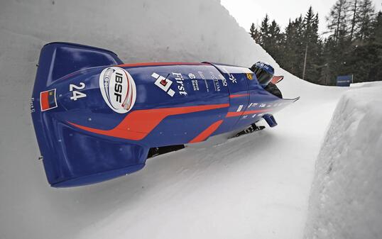 In der Poleposition: Das Bobteam wird wohl an den Olympischen Spielen starten. Sportlich haben sie sich qualifziert.