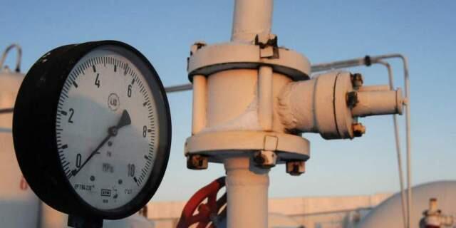 Druckmessgerät an einer Pipeline für Gas aus Russland nahe Kiew