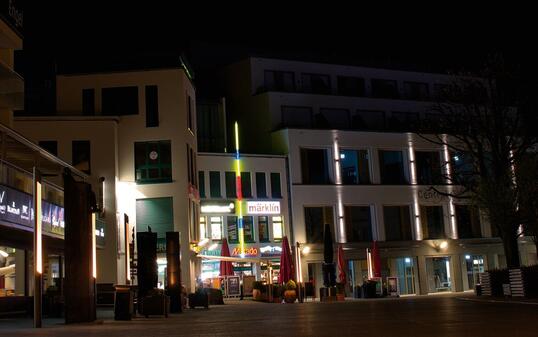 Vaduz in Liechtenstein at night