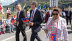 Feierlichkeiten zum Jubiläum bei der alten Rheinbrücke Vaduz–Sevelen