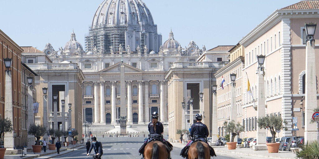 Berittene Polizeipatrouille in Rom. (Archivbild)