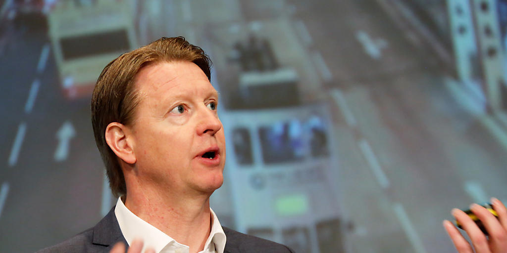 Ericsson-Chef Hans Vestberg vor den Medien in Stockholm: "Wir sind mit unserem Wachstum und der Profitabilit&auml;t in den vergangenen Jahren nicht zufrieden".