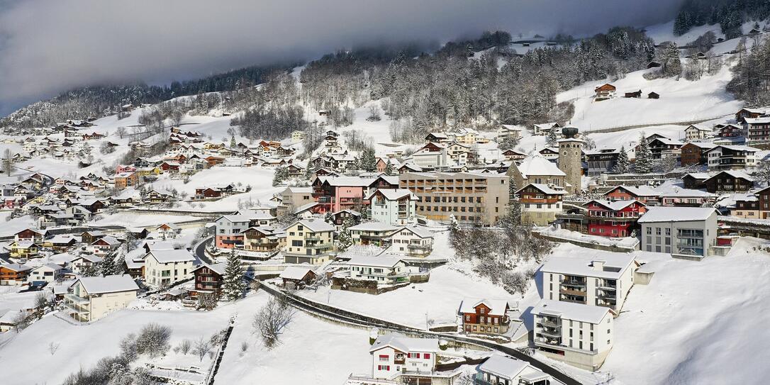 Schnee in Triesenberg