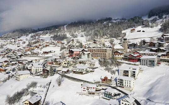 Schnee in Triesenberg