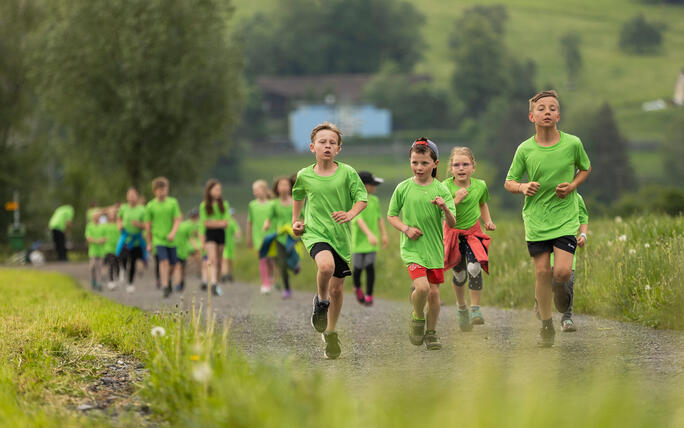 Sponsorenlauf der Primarschule Mauren