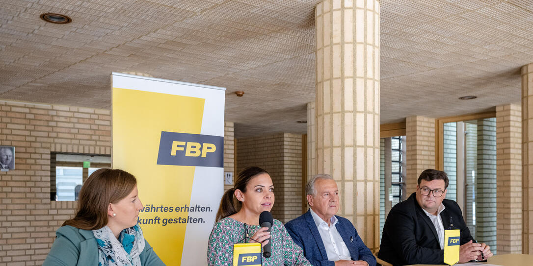 Medienkonferenz FBP Medienkonferenz FBP