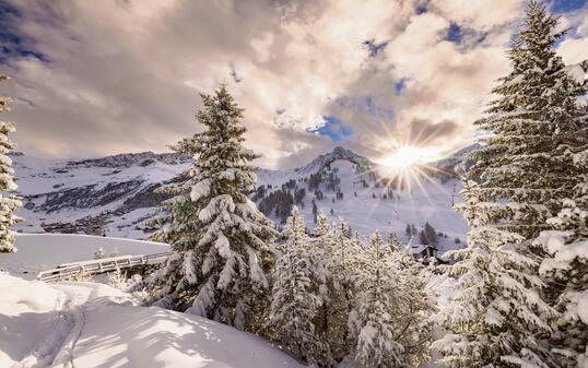 Schnee in Malbun