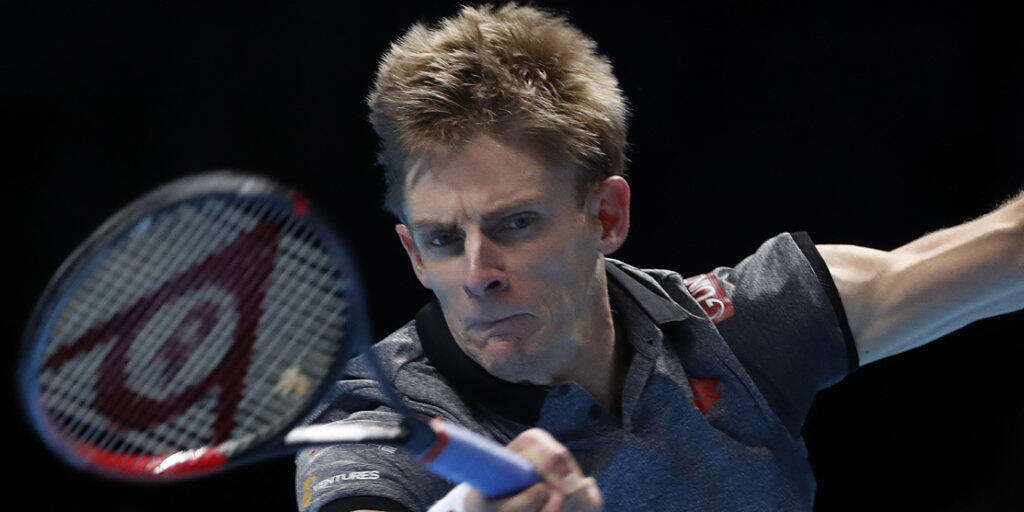 Zu viel Power für Kei Nishikori: Kevin Anderson liess dem Japaner an den ATP Finals in London nicht den Hauch einer Chance