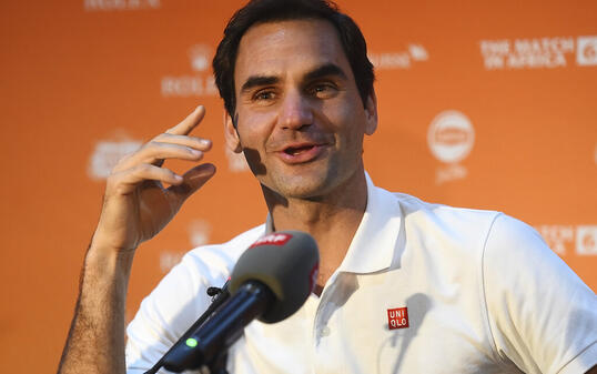 Roger Federer spielt erstmals einen "Match for Africa" in Afrika