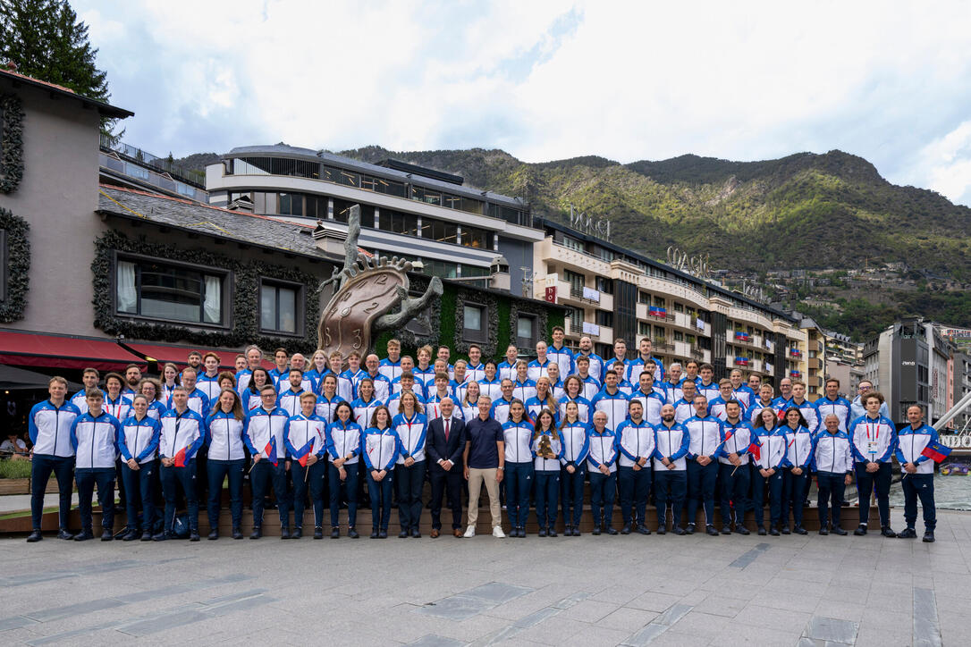 Kleinstaatenspiele in Andorra - Athleten Begrüssung