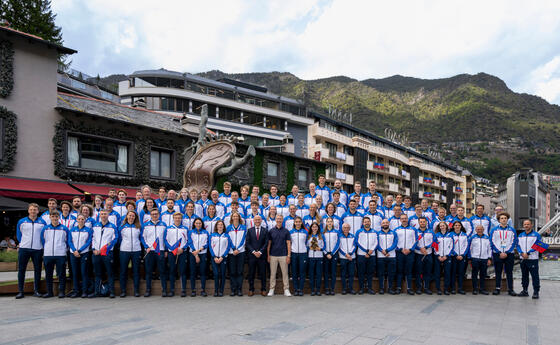 Kleinstaatenspiele in Andorra - Athleten Begrüssung