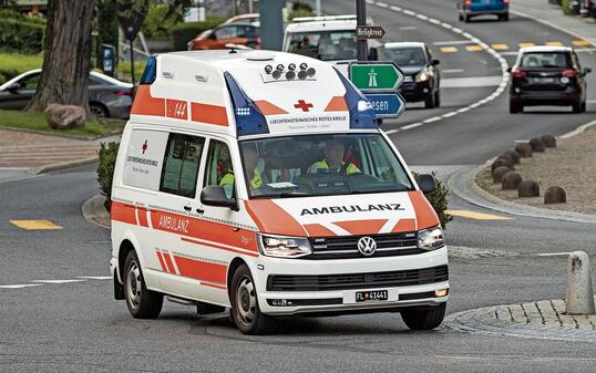 Ambulanz in Vaduz