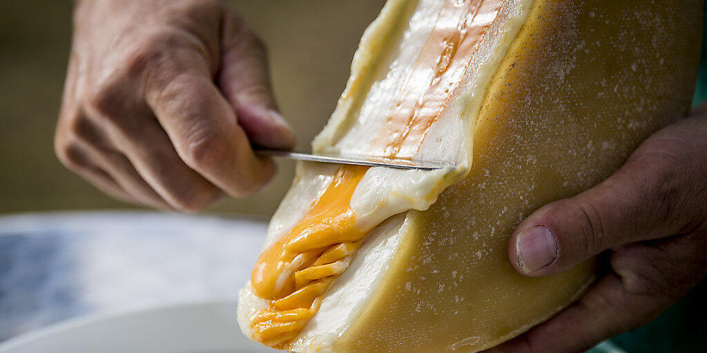 Der neue Walliser Raclette-Käse aus drei verschiedenen Milchsorten wurde auf den Namen "Trifolait" getauft. (Archiv)