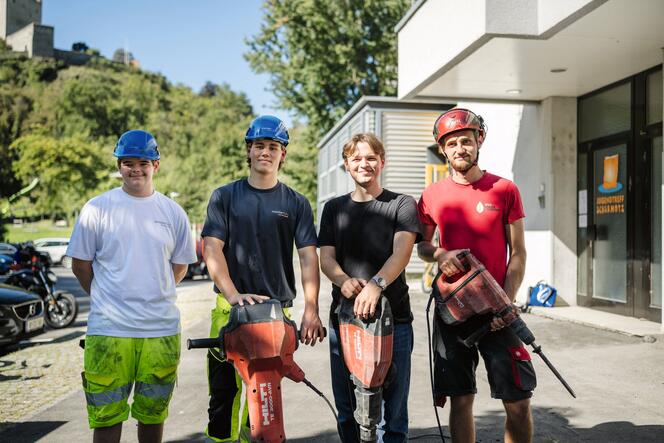 Asphaltknacker-Aktion Jugendtreff Balzers