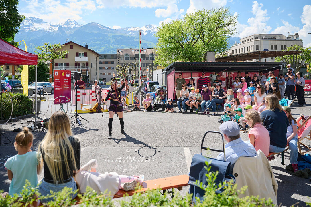 Buskers Strassenkunstfestival in Vaduz