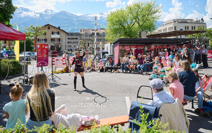 Buskers Strassenkunstfestival in Vaduz