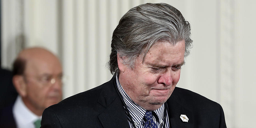 Für US-Präsident Trump zunehmend zur Hypothek geworden: Steve Bannon - für einige Zeit Chefstratege im Weissen Haus (in einer Aufnahme vom März dieses Jahres).