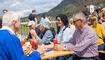 Feierlichkeiten zum Jubiläum bei der alten Rheinbrücke Vaduz–Sevelen