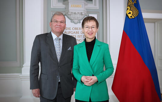 Treffen von Regierungschefin Brigitte Haas mit EFTA-Generalsekre