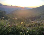Sonnenuntergang Pfälzerhütte Sonnenuntergang Pfälzerhütte