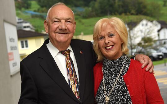 Josef und Helga Frommelt Feier Geburtstag, Triesen