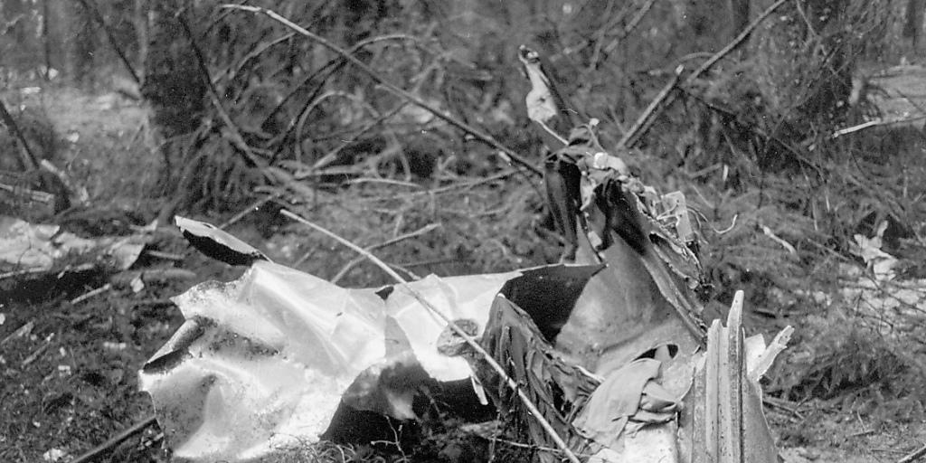 Trümmer der Swissair-Maschine, die 1970 bei Würenlingen im Kanton Aargau abstürzte. 47 Menschen verloren ihr Leben. Im Gepäckraum war eine Bombe explodiert. (Archivbild) Trümmer der Swissair-Maschine, die 1970 bei Würenlingen im Kanton Aargau abstürzte. 47 Menschen verloren ihr Leben. Im Gepäckraum war eine Bombe explodiert. (Archivbild)