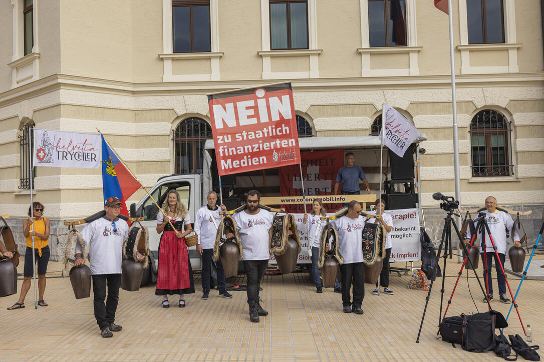 Corona Demo in Vaduz