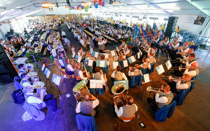 76. Liechtensteiner Verbandsmusikfest in Mauren  unter dem Motto «Mura - tönt guat»
