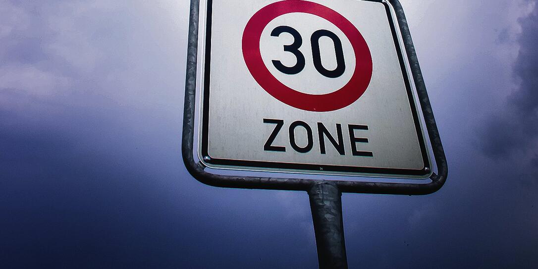 zone sign, speed limit 30