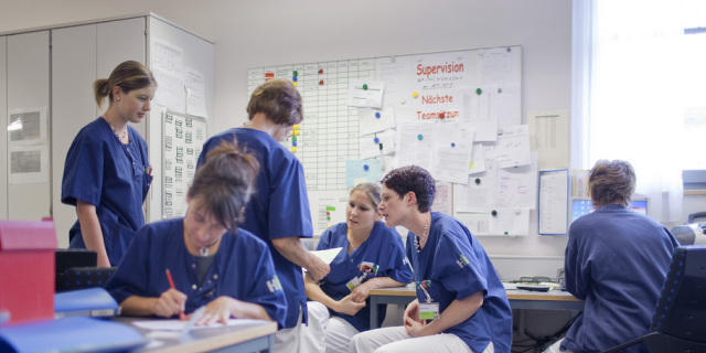 Pflegemitarbeiterinnen des Spitals in Flawil SG (Archiv)