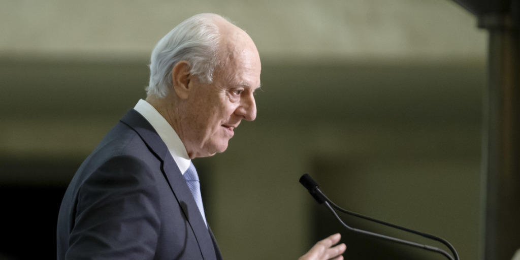 UNO-Sondergesandter für Syrien, Staffan de Mistura, kündigt die Fortsetzung der Friedensgespräche in Genf an. (Archivbild)