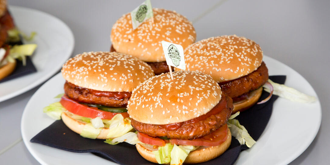 Der Klassiker von The Green Mountain &ndash; der Veggie-Burger.