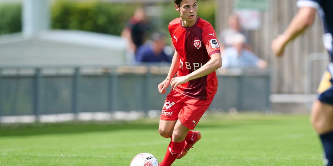 Luca Beck in einem Testspiel im erweiterten Kader der ersten Mannschaft.