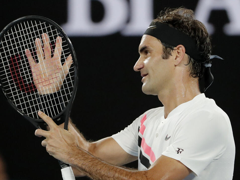 Bei Roger Federer ist am Australian Open in Melbourne nach der ersten Woche alles im Lot