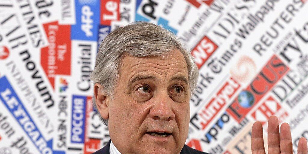 EU-Parlamentspräsident Antonio Tajani hat mit Äusserungen zu Mussolini für Verwirrung gesorgt. (Archivbild)