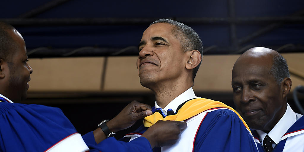 Ehrendoktorwürde für den US-Präsidenten: Barack Obama wird an der Howard-Universität in Washington geehrt.