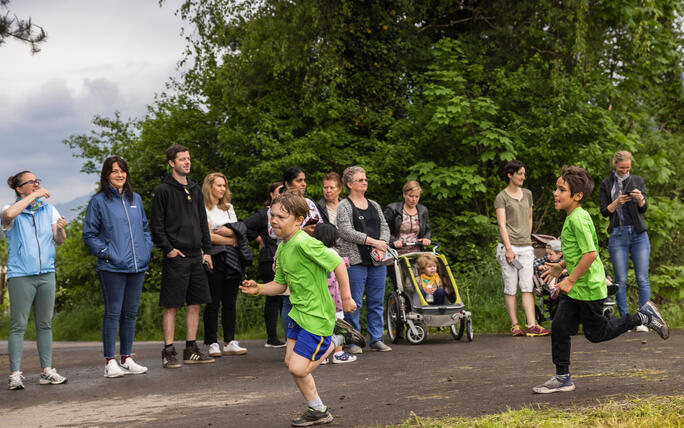 Sponsorenlauf der Primarschule Mauren