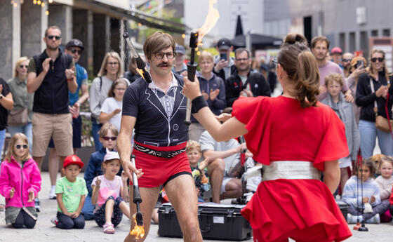 Buskers Strassenkunstfestival in Vaduz