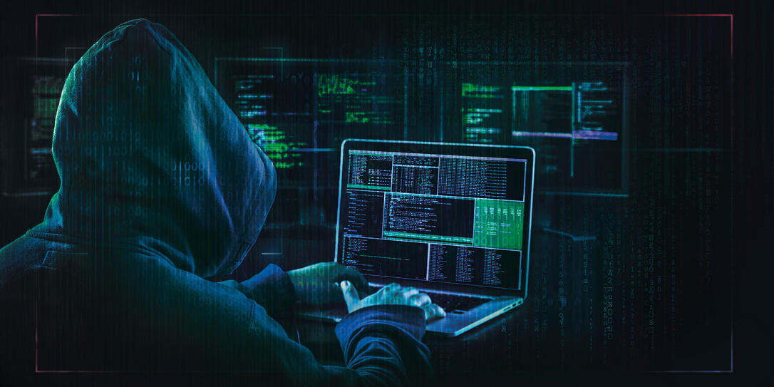 dark web hooded hacker