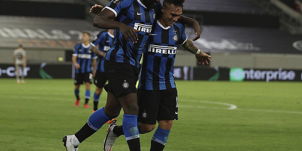 Romelu Lukaku und Lautaro Martinez schossen je zwei Tore für Inter Mailand gegen Schachtar Donezk