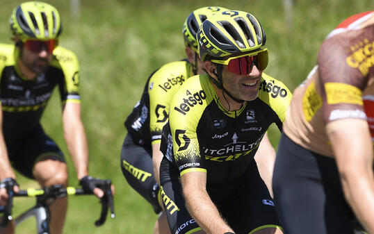 Michael Albasini während der 3. Etappe von Flamatt nach Murten