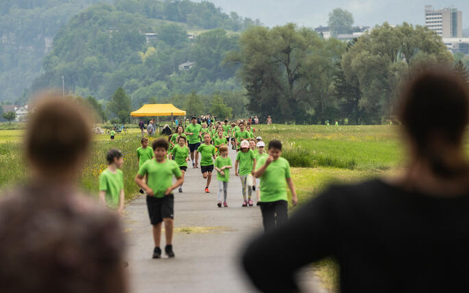 Sponsorenlauf der Primarschule Mauren