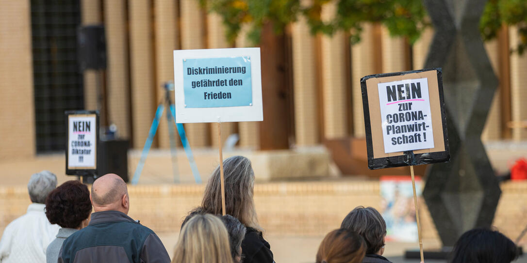 Corona Demo in Vaduz