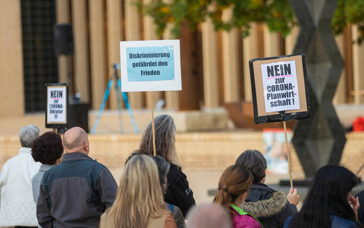 Corona Demo in Vaduz