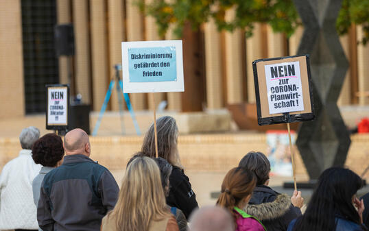 Corona Demo in Vaduz