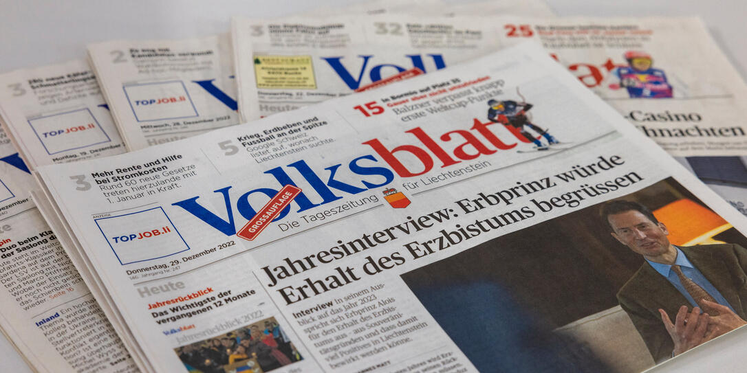 Tageszeitung Liechtensteiner Volksblatt Tageszeitung Liechtensteiner Volksblatt